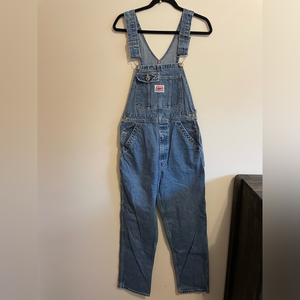 IKEDA - vintage denim bib overalls, size small
